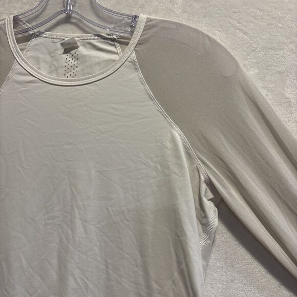 Lululemon Smooth Stride Top Mesh Long Sleeves Running Stretch White Women's 4 - Picture 4 of 13